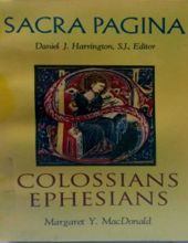 SACRA PAGINA: COLOSSIANS AND EPHESIANS